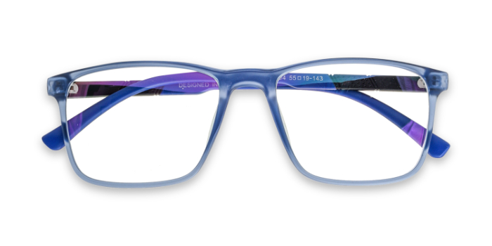  Blue Full Frame Wayfarer Eyeglasses for Men and Women