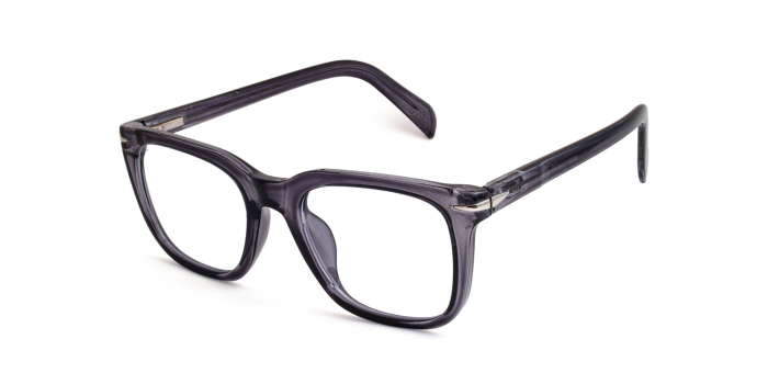  Grey Full Frame Wayfarer Eyeglasses for Men and Women