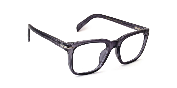  Grey Full Frame Wayfarer Eyeglasses for Men and Women