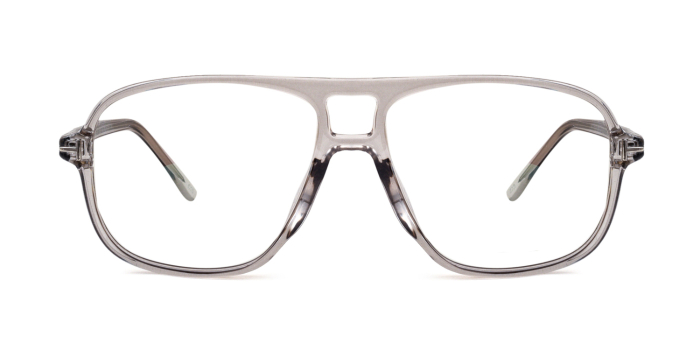  Grey Full Frame Square Eyeglasses for Men and Women