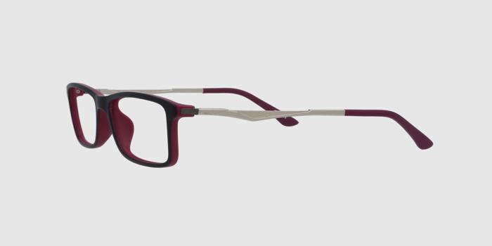  Black Full frame Rectangle Eyeglasses for Men