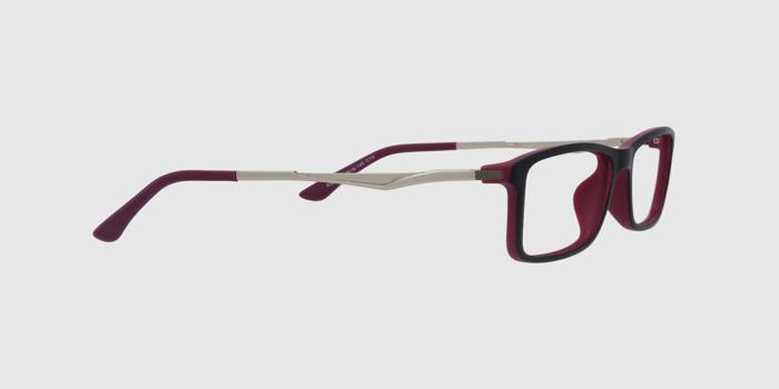  Black Full frame Rectangle Eyeglasses for Men