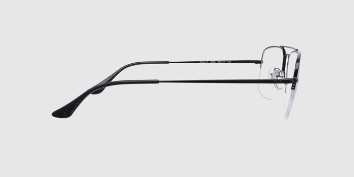  Black Half rim Aviator Eyeglasses for Men and Women