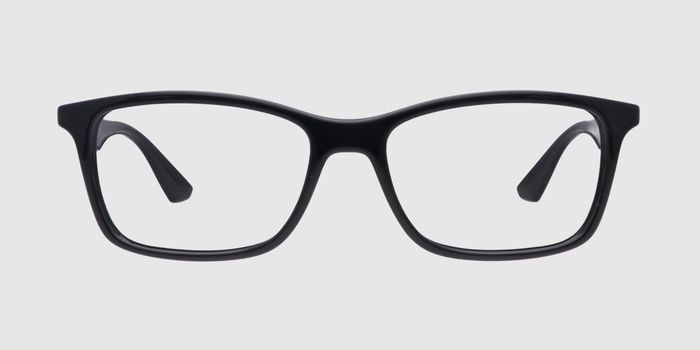  Black Full frame Rectangle Eyeglasses for Men and Women