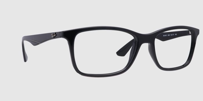  Black Full frame Rectangle Eyeglasses for Men and Women
