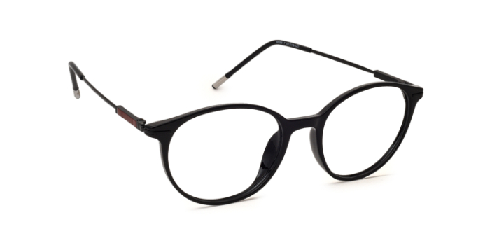  Black Full Frame Round Eyeglasses for Men and Women