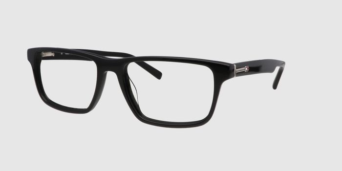  Black Full frame Rectangle Eyeglasses for Men