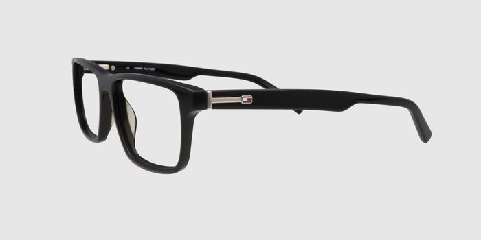  Black Full frame Rectangle Eyeglasses for Men