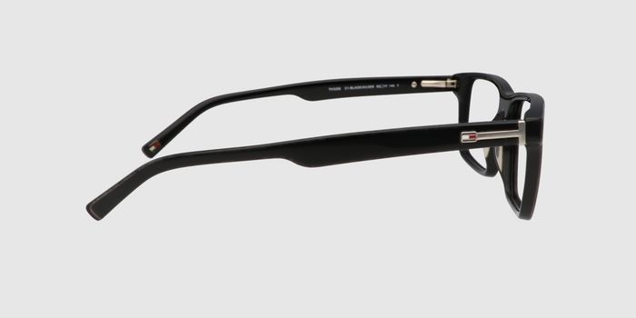  Black Full frame Rectangle Eyeglasses for Men