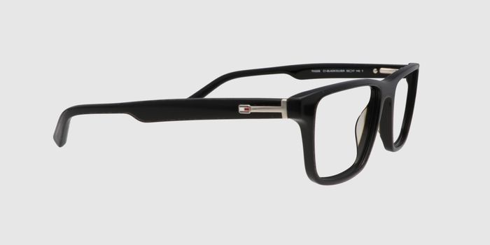  Black Full frame Rectangle Eyeglasses for Men