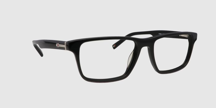  Black Full frame Rectangle Eyeglasses for Men