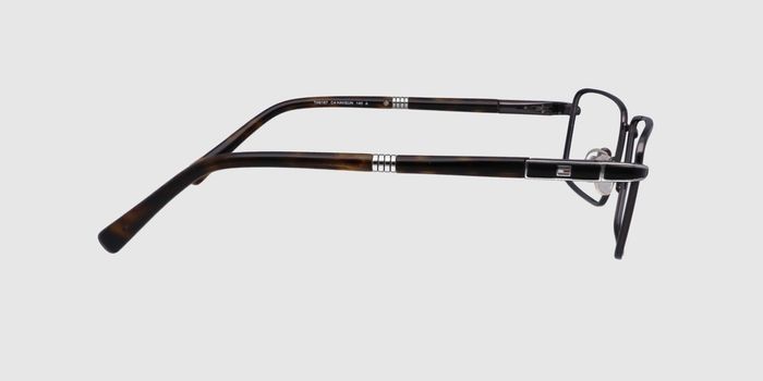  Black Full frame Rectangle Eyeglasses for Men