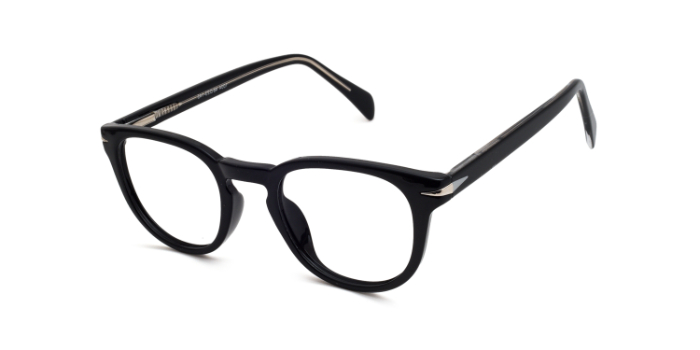  Black Full Frame Round Eyeglasses for Men and Women