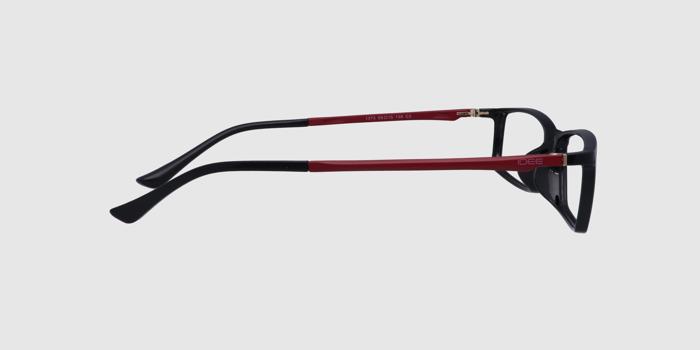  Black Full frame Rectangle Eyeglasses for Men and Women