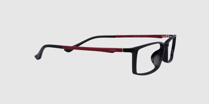  Black Full frame Rectangle Eyeglasses for Men and Women