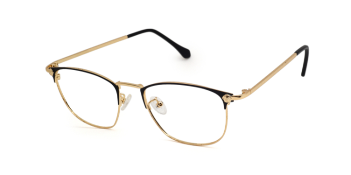  Black Full Frame Square Eyeglasses for Men and Women