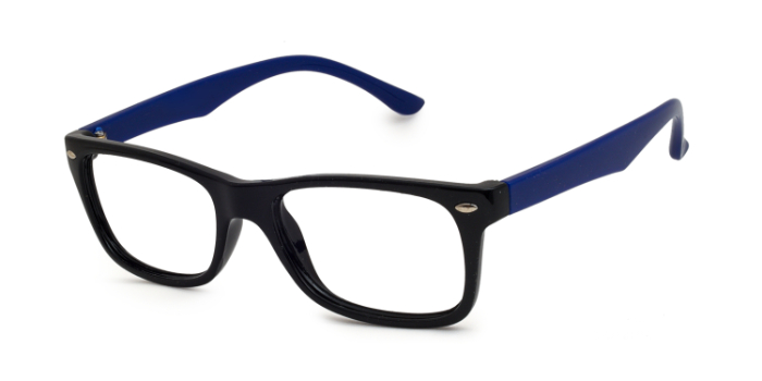  Black Full Frame Rectangle Eyeglasses for Men and Women