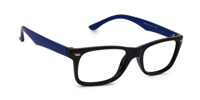  Black Full Frame Rectangle Eyeglasses for Men and Women