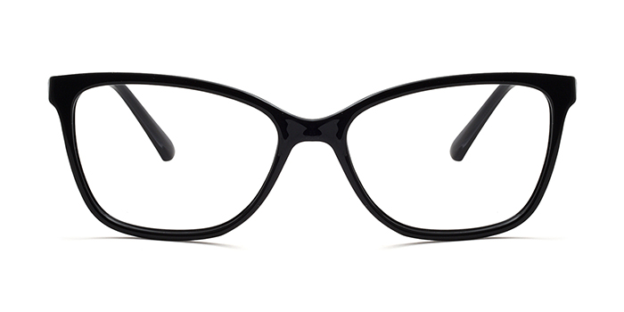  Black Full Frame Cateye Eyeglasses for Women