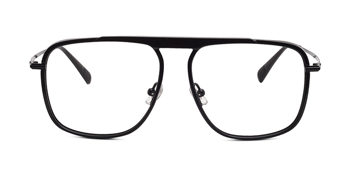 EYENIC Black Full Frame Wayfarer Eyeglasses for Men and Women