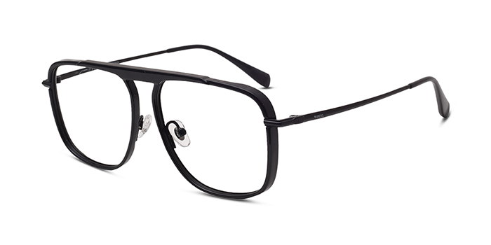 EYENIC Black Full Frame Wayfarer Eyeglasses for Men and Women