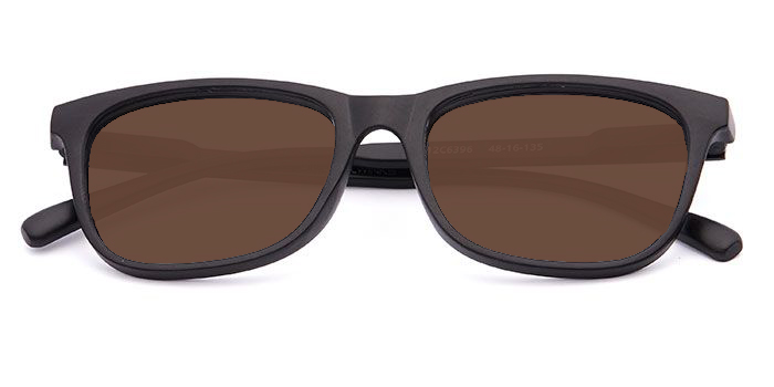  Matte Black Full Frame Wayfarer Color Blind Glasses