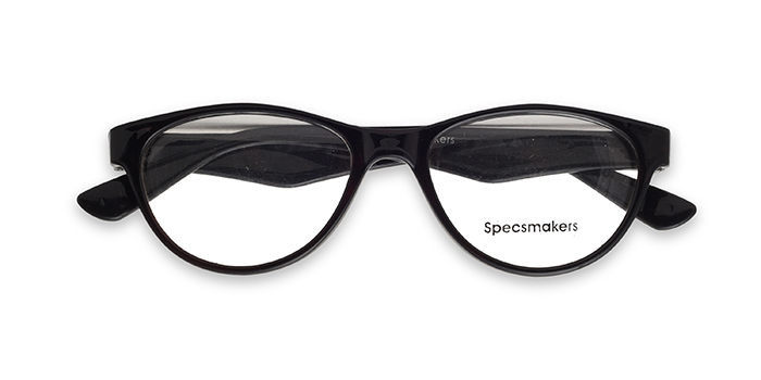 SPECSMAKERS Black Full Frame Cateye Eyeglasses for Kids