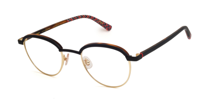 Etnia Barcelona Black Full Frame Round Eyeglasses for Men and Women