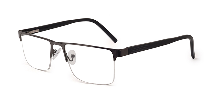 Nerdlane Clear Half Frame Rectangle Eyeglasses E13a12988 ₹1298