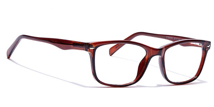  Glossy Brown Full Frame Wayfarer Eyeglasses for Men and Women