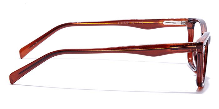  Glossy Brown Full Frame Wayfarer Eyeglasses for Men and Women