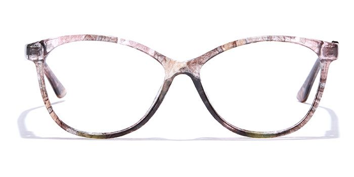  Glossy Multicolor Full Frame Cateye Eyeglasses for Women