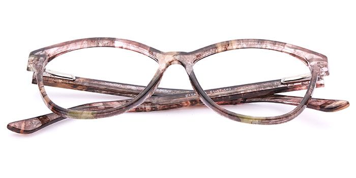  Glossy Multicolor Full Frame Cateye Eyeglasses for Women