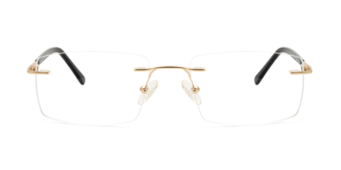 KILLER Brown Rimless Rectangle Eyeglasses for Men and Women