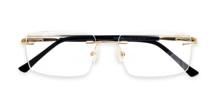 KILLER Brown Rimless Rectangle Eyeglasses for Men and Women