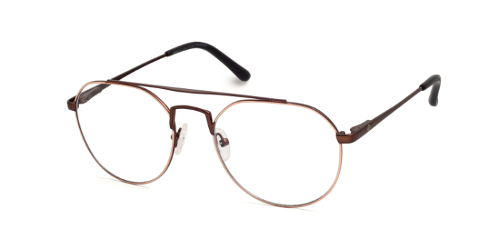 INTEGRITI Brown Full Frame Round Eyeglasses for Men and Women