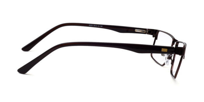  Brown Full Frame Rectangle Eyeglasses for Men and Women