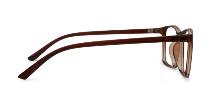  Brown Full Frame Rectangle Eyeglasses for Men and Women