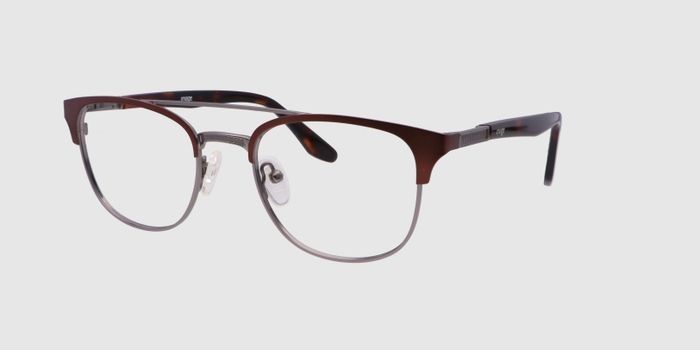  Brown Full frame Oval Eyeglasses for Women