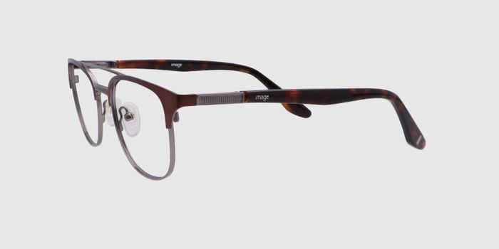  Brown Full frame Oval Eyeglasses for Women