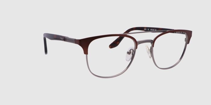  Brown Full frame Oval Eyeglasses for Women