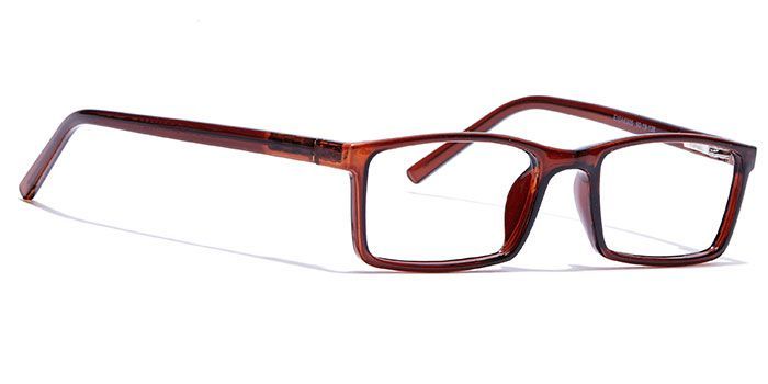  Brown Full Frame Rectangle Computer Glasses for Men