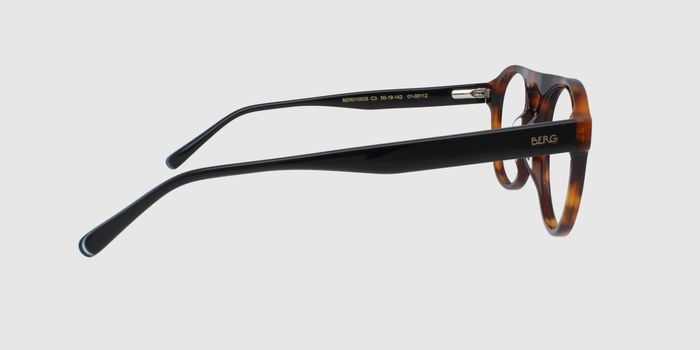  Brown Full rim Round Eyeglasses for Men and Women