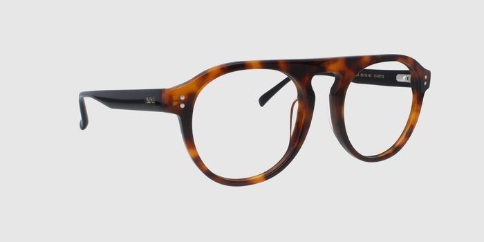 Brown Full rim Round Eyeglasses for Men and Women
