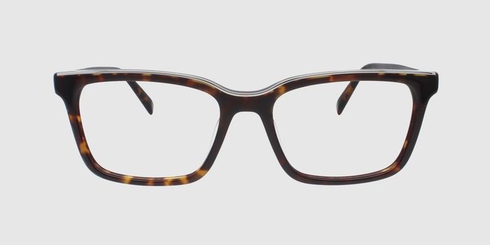  Brown Full rim Rectangle Eyeglasses for Men