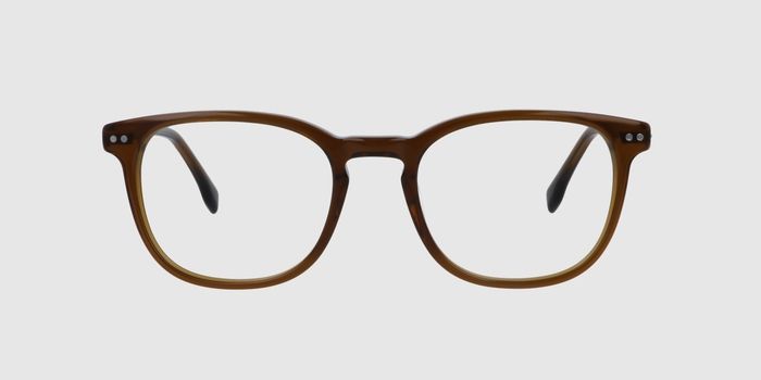  Brown Full rim Round Eyeglasses for Men and Women