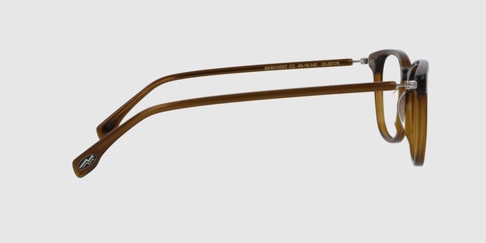  Brown Full rim Round Eyeglasses for Men and Women