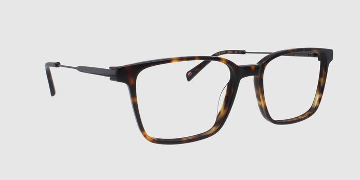  Brown Full rim Square Eyeglasses for Men