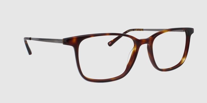  Brown Full rim Square Eyeglasses for Men and Women
