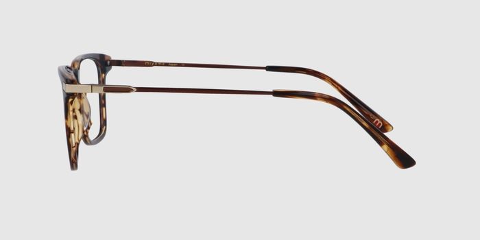  Brown Full rim Square Eyeglasses for Men and Women